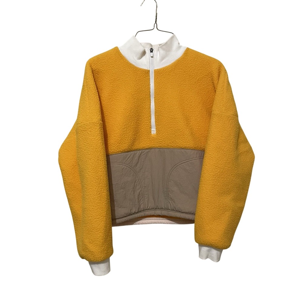 Fabletics Mallory Fleece Color Block Pullover Size XL‎ quarter zip comfort